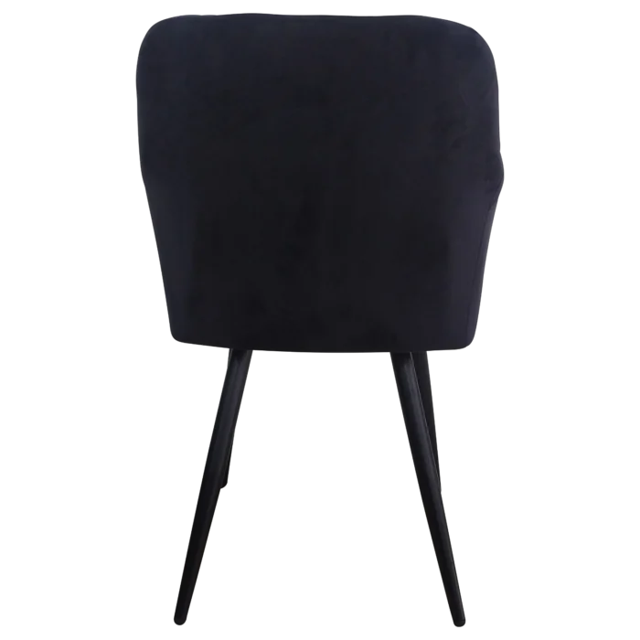 Dining Chair - Valletta — Velvet — Black