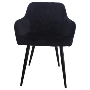 Dining Chair - Valletta — Velvet — Black