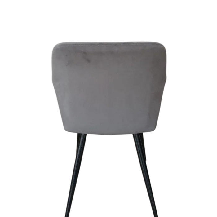 Dining Chair - Valletta — Velvet — Grey