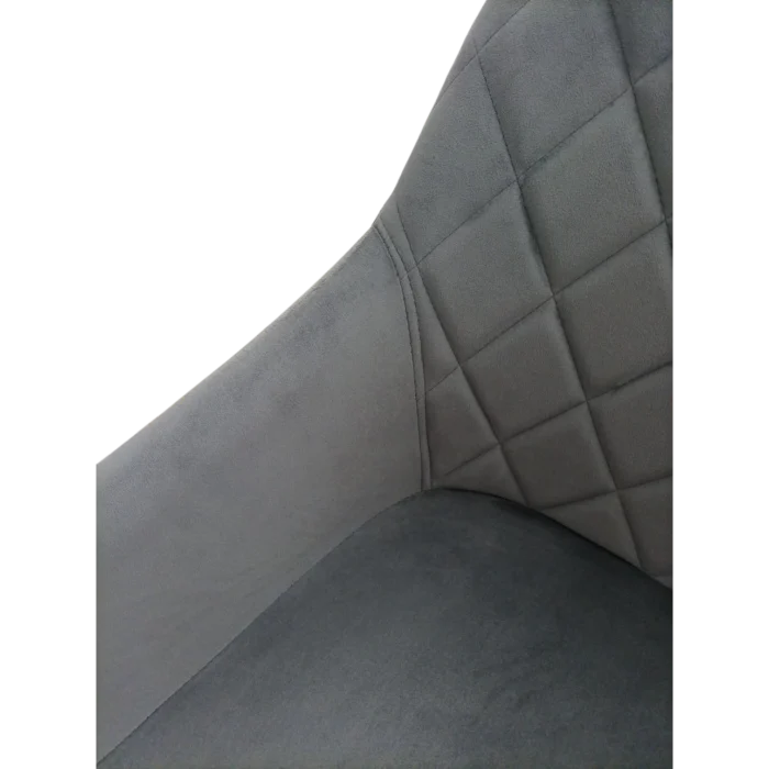 Dining Chair - Valletta — Velvet — Grey