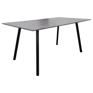 Leicester Dining Table — Marble, MDF, Veneer — Black — 160(W) x 90(D) x 75(H) cm