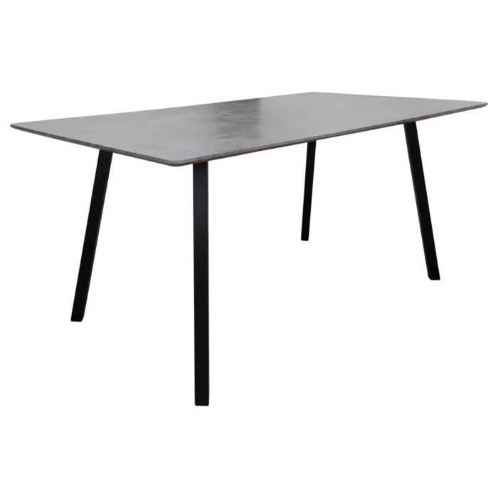 Leicester Dining Table — Marble, MDF, Veneer — Black — 160(W) x 90(D) x 75(H) cm