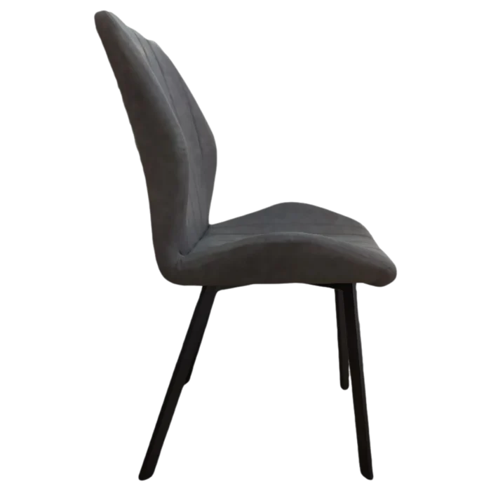 Austria Dining Chair — Leather — Dark Grey— 51(W) x 57(D) x 91(H) cm