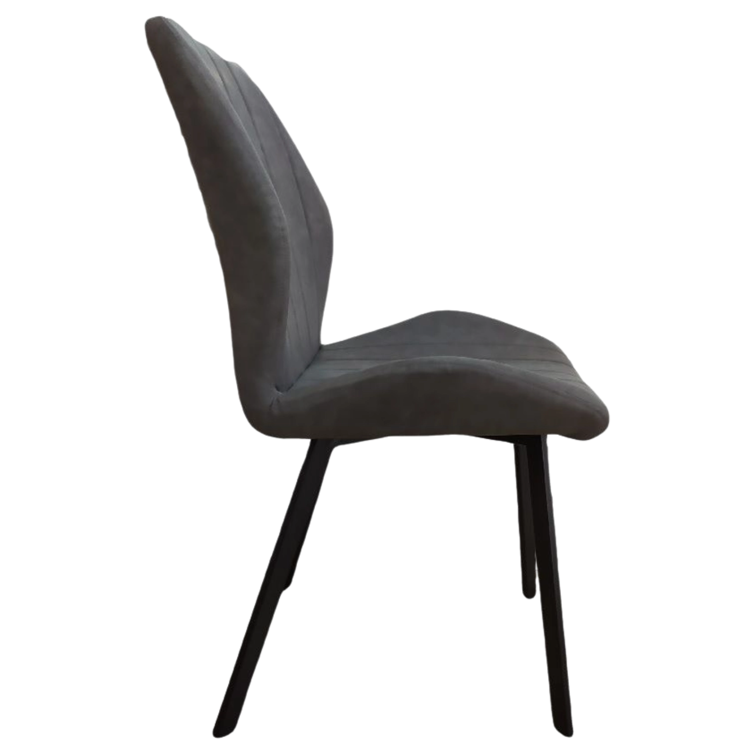 12208039045_1912-AUSTRIA Austria Dining Chair — Leather — Dark Grey— 51(W) x 57(D) x 91(H) cm