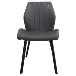 Austria Dining Chair — Leather — Dark Grey— 51(W) x 57(D) x 91(H) cm
