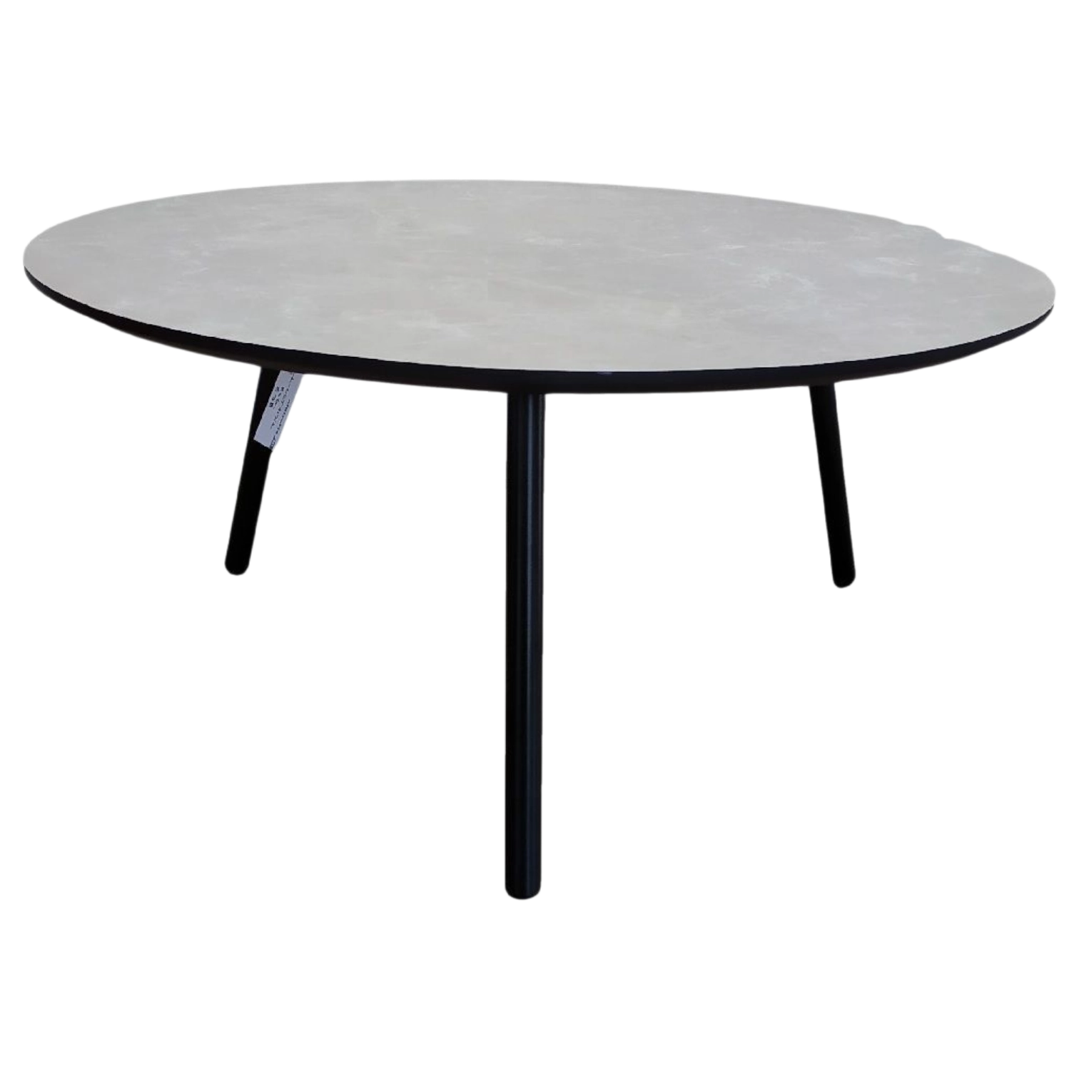 12208039046_1923-BAKU-CT Baku CT Coffee Table — MDF — Black legs — Ø80 x 36(H) cm