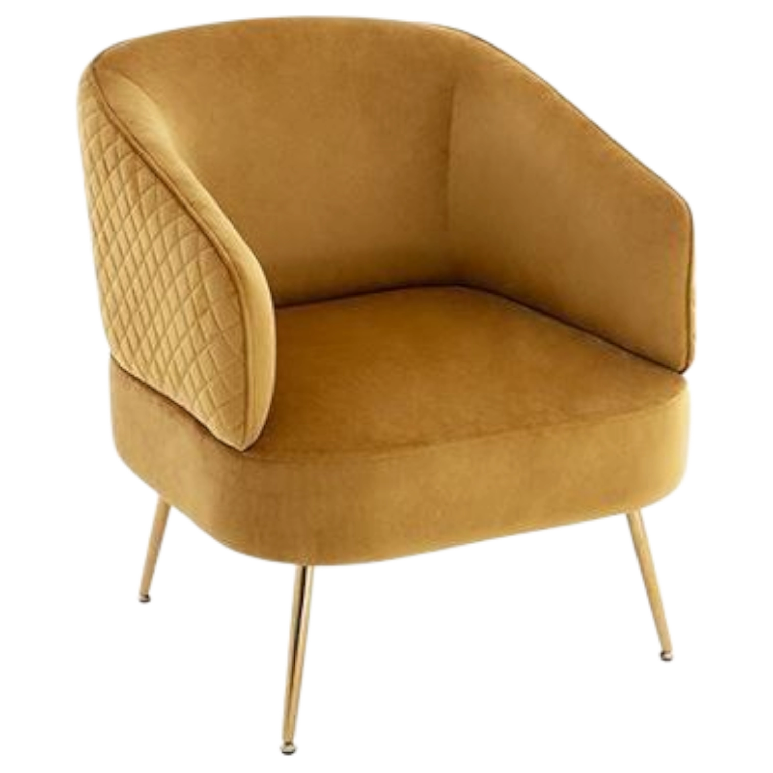 12208039054_HSF212001 Living Room 1st Sofa - Zabbar — Fabric — Gold