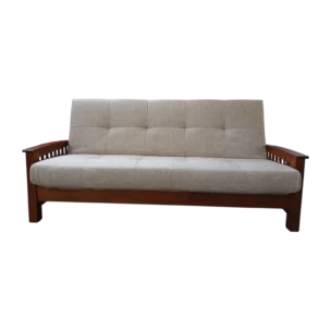 Trosa SofaBed Sofa — Fabric, Oak, Solid Wood — Beige, Oak, Natural — 213(L) x 97(D) x 97(H) cm