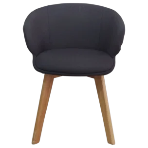 Living room - Aura ArmChair — Fabric, Wood — Grey