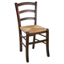 Wicker Chair — Solid Wood, Wood — Natural — 41(L) x 38(D) x 92(H) cm