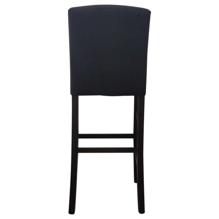 Florida Stool — Fabric, Leather, Wood — Charcoal — 53(L) x 46(D) x 108(H) cm