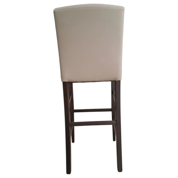 Florida Stool — Fabric, Leather, Wood — Charcoal — 53(L) x 46(D) x 108(H) cm