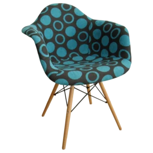 CHAIR PP WITH WOOD LEGS FULL COVER