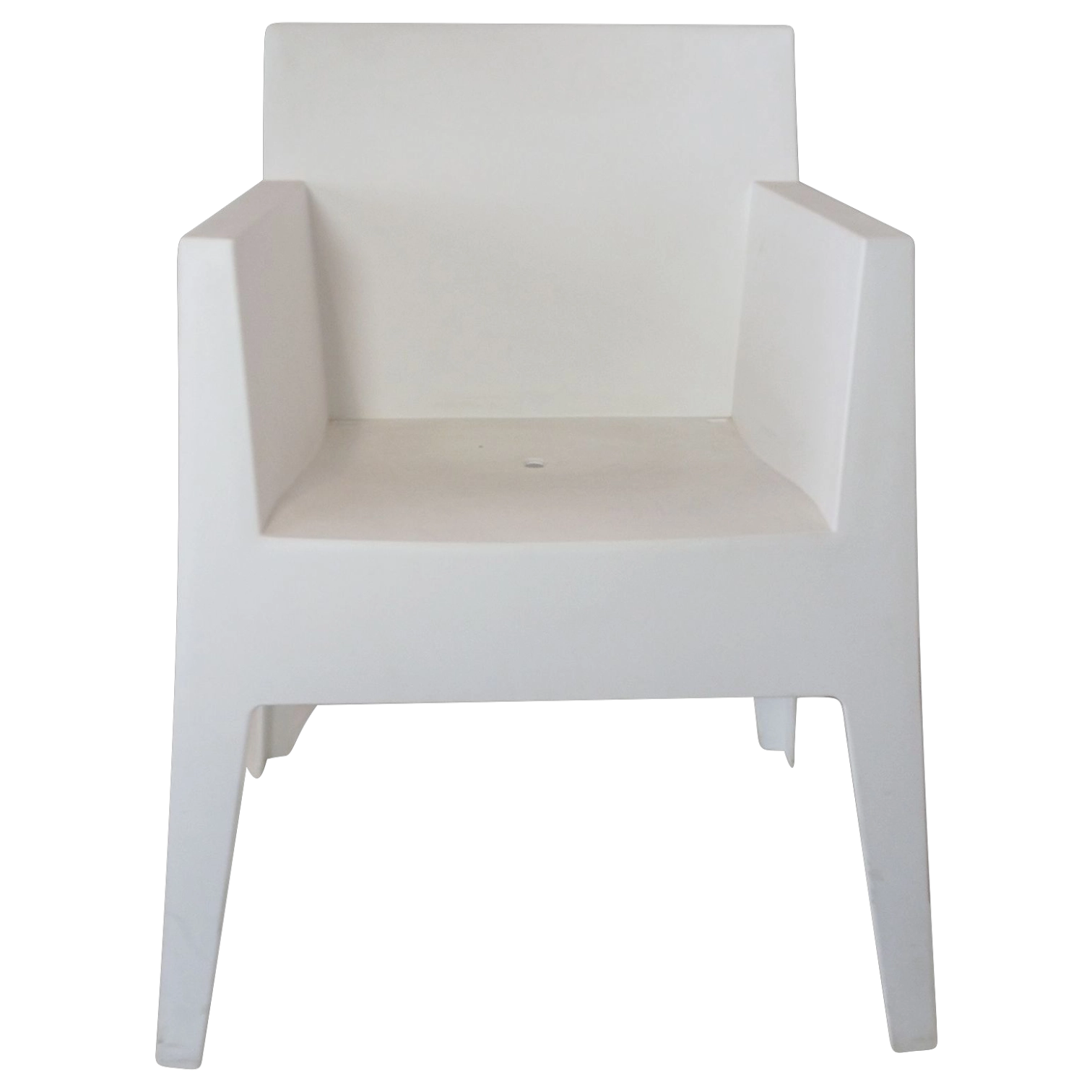 12245039017_20240315_151801 Plastic Outdoor Arm Chair - Loungh Chair 55(L) x 62(D) x 77(H) cm White