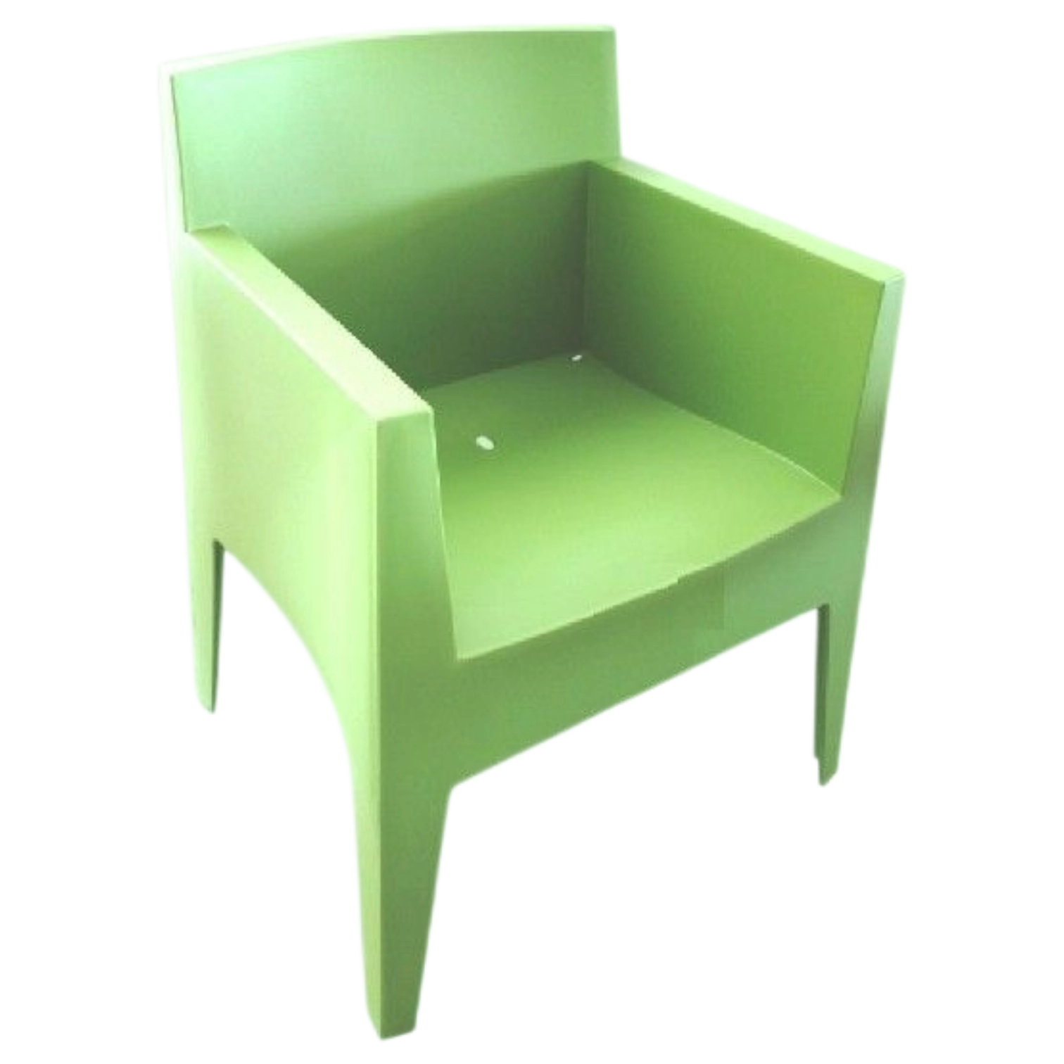 12245039017_474-ELY Plastic Outdoor Arm Chair - Loungh Chair 55(L) x 62(D) x 77(H) cm Green
