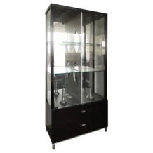 Solid Wood Cabinet with Glass 80X40X181
