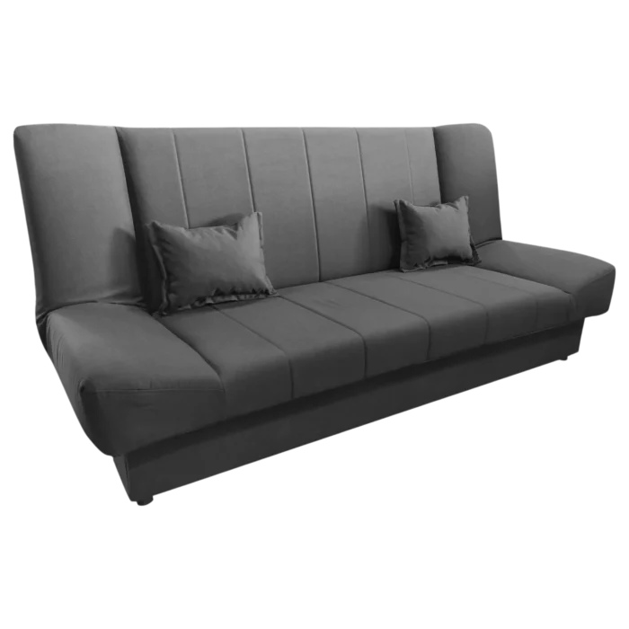 Sofabed — Tiko — Microfibre — Grey - 204x90/120xH93cm
