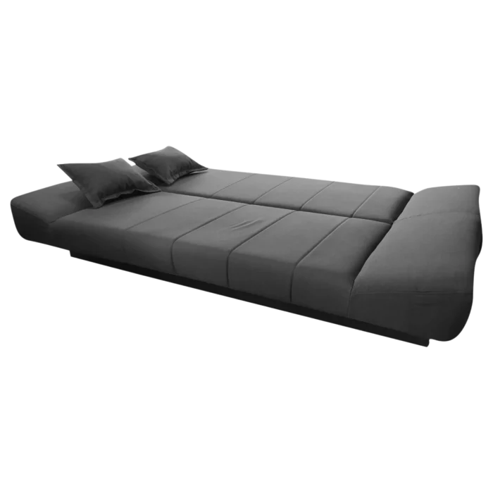 Sofabed — Tiko — Microfibre — Grey - 204x90/120xH93cm