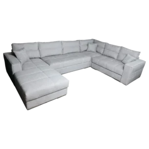Arctic U Corner Sofa — Fabric - Grey - L340xD242xD190xH88cm