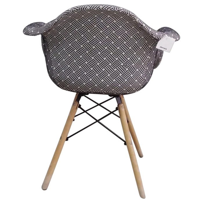 NEW York 2 Chair — Fabric, Wood — Grey - 61x63x81cm