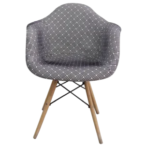 NEW York 2 Chair — Fabric, Wood — Grey - 61x63x81cm