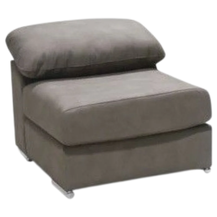 Living room - LAURA POUF - Grey - W70xD90