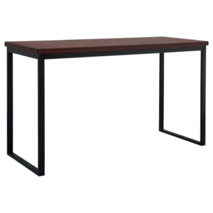METAL BAR TABLE WITH WOOD 180x70xH105cm
