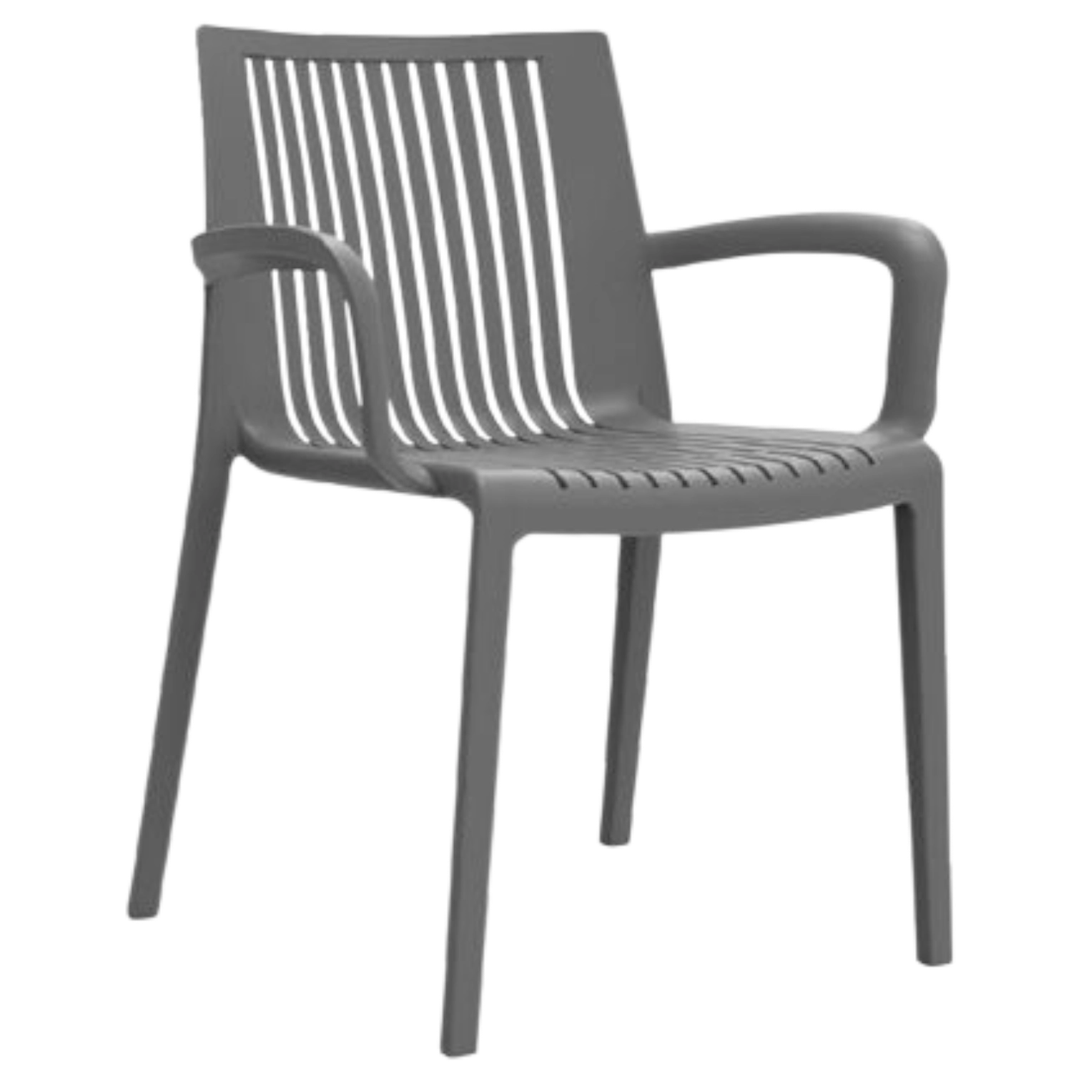 1231004007_1747-DALLAS OutDoor armChair- Dallas - plastic/polypropylene - taupe - W56xD57xH82cm