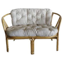 OutDoor 2st sofa - Rattan frame - W117xD68xH70 Cm