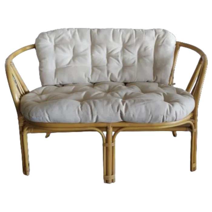 OutDoor 2st sofa - Rattan frame - W117xD68xH70 Cm
