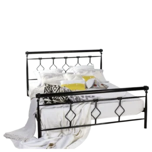 DENVER Double Bed — Metal, Wood - Anthracit - 171x215xH121cm