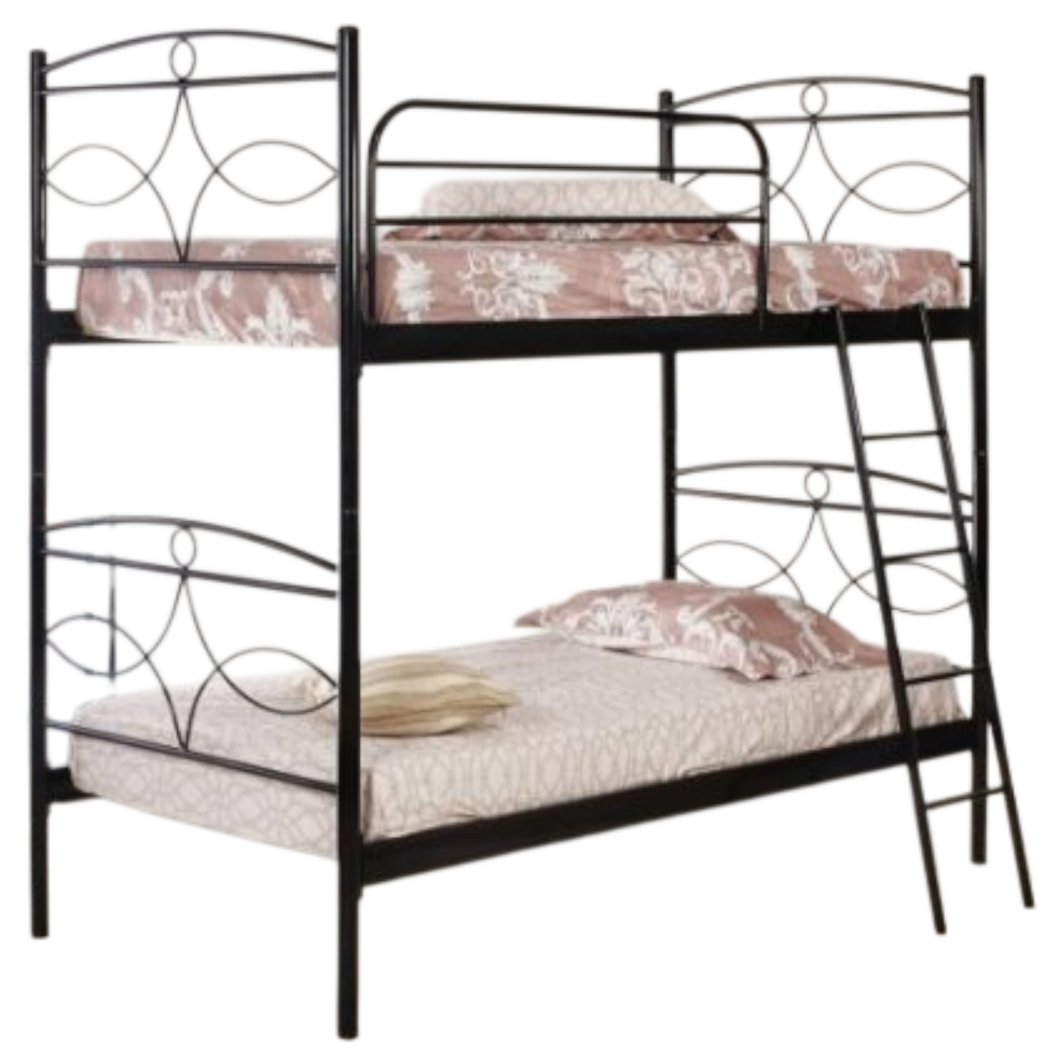 12322040008_2547-CHICO Bunk Bed - Chico — Metal, Wood - anthracite