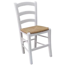 OutDoor chair - ratane - white - Paros