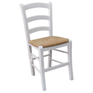 OutDoor chair - ratane - white - Paros