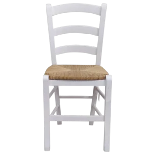 OutDoor chair - ratane - white - Paros