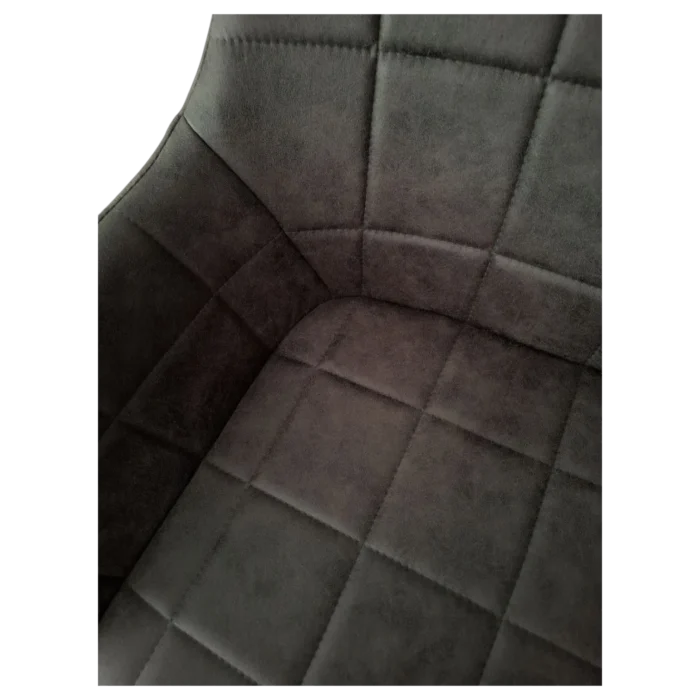 Alta Dinning Chair — Metal, Microfiber — Grey - W62xD58xH86cm