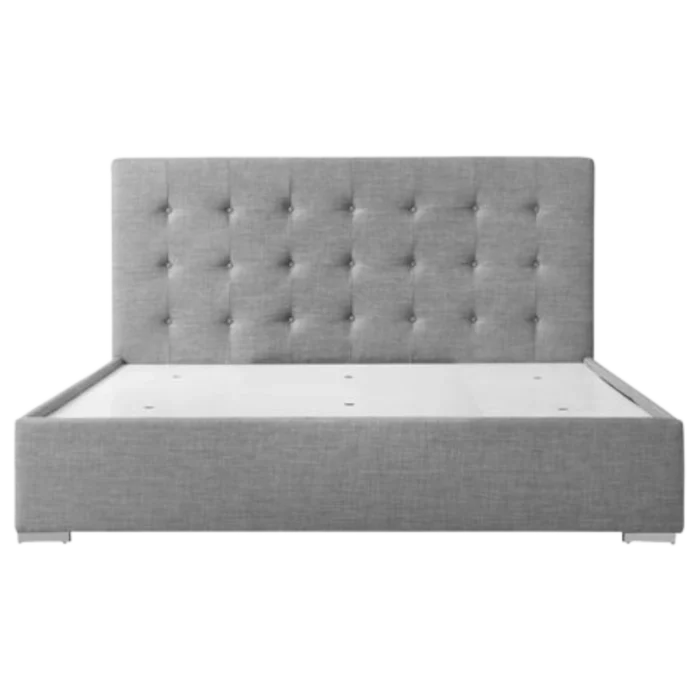 Double Bed - Fabric- Lighr Grey - 150x200cm