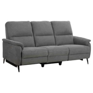 3 Seate ELECTRIC Sofa– ASSEN 3 – Grey Fabric Upholstery –W197*D98*H100