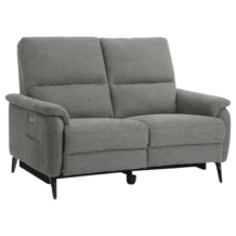 2 Seat ELECTRIC Sofa– ASSEN 2 – Grey Fabric Upholstery –W197*D98*H100
