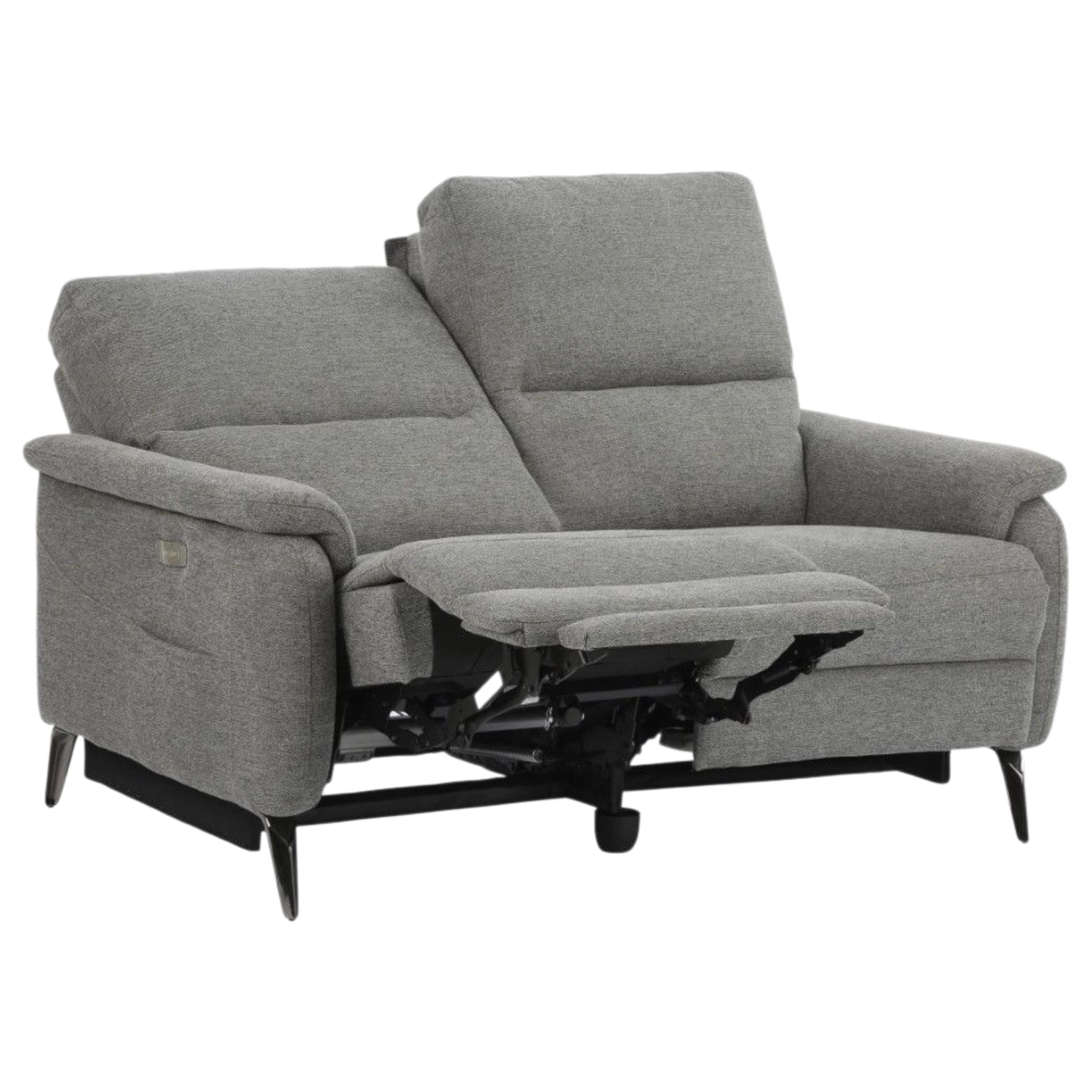 12330041002_SX-81347-2-3 2 Seat ELECTRIC Sofa– ASSEN 2 – Grey Fabric Upholstery –W197*D98*H100