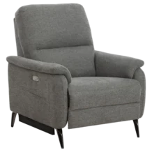 1 Seat ELECTRIC Sofa– ASSEN 1 – Grey Fabric Upholstery –W197*D98*H100
