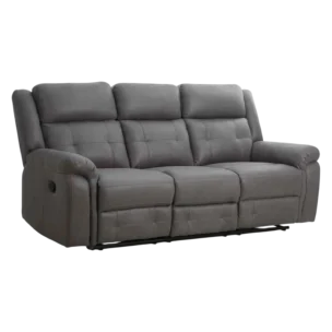 3 Seat Sofa– THORN 3 – Dark Grey MICROFIBER Upholstery –W205*D90*H102CM
