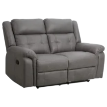 2 Seate Sofa–THORN 2 – Open View – Grey Fabric Upholstery –152 x 96 x 101.5 cm