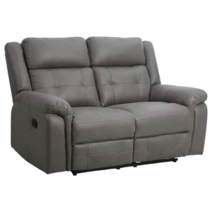 2 Seate Sofa–THORN 2 – Open View – Grey Fabric Upholstery –152 x 96 x 101.5 cm