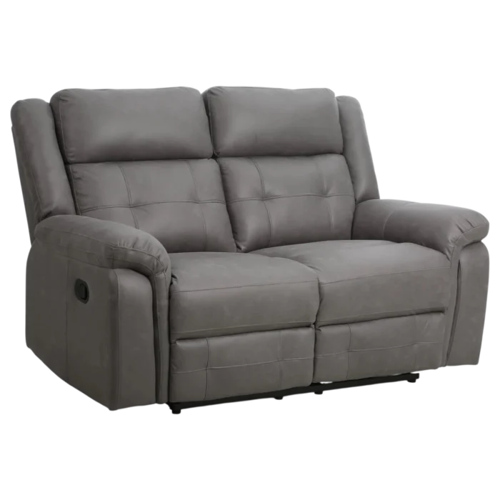 2 Seate Sofa–THORN 2 – Open View – Grey Fabric Upholstery –152 x 96 x 101.5 cm
