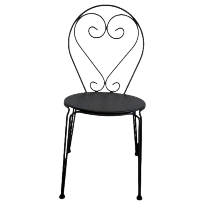 Gela Chair — Metal — Black — 43(W) x 52(D) x 89(H) cm