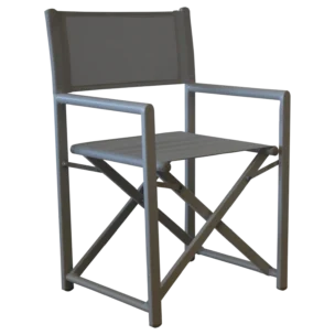 Rimini Outdoor armChair — Aluminum, Textline- grey - W56xD48xH86cm