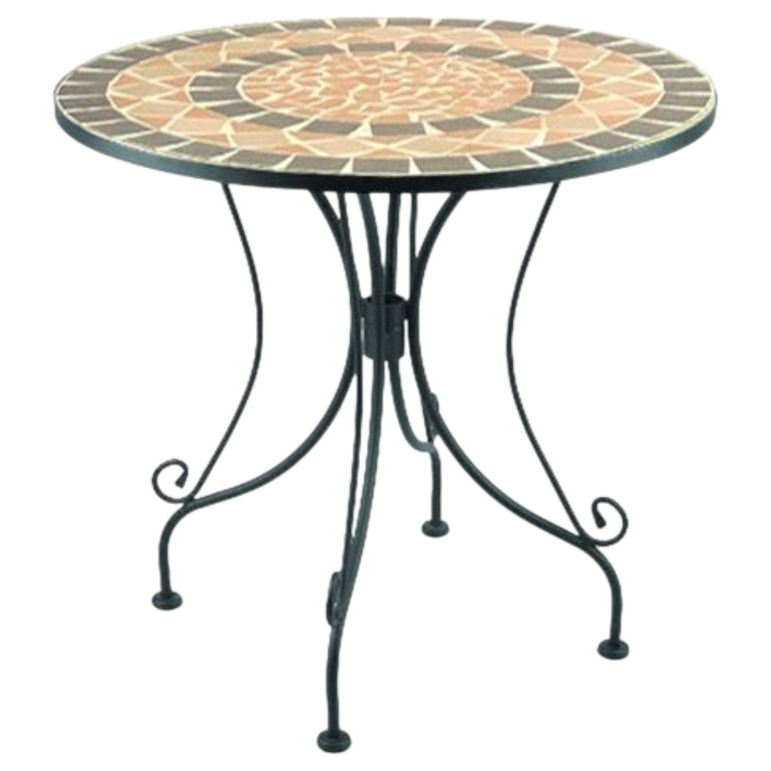 1259037010_MSR1470-70 OutDoor Round Table Livorno - Ceramic Top and steel legs- Livorno Ø100 cm