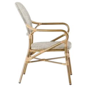 OutDoor Chair - E7040 Armchair — Bamboo — White