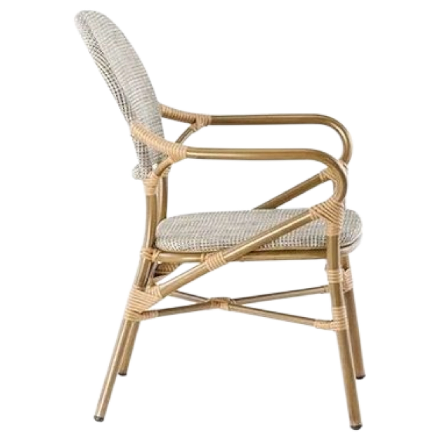 1268037044_2803-E7040 OutDoor Chair - E7040 Armchair — Bamboo — White